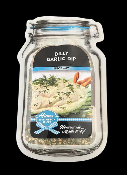 Dilly Garlic Dip Mix** Original Recipe Spice Seasoning Mix ~ # 1 Top Selling Dip Mix of All Time ~ Garlic Lovers Dream ~ Gift Idea ~ Creamy