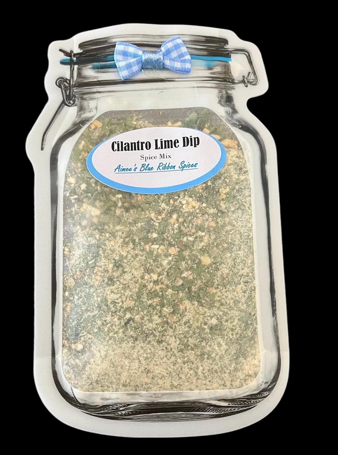 Cilantro & Lime Dip Spice Seasoning Mix~ Tortilla Chip Dip ~ Vegetable Dip Mix ~ Mexican Dressing ~ Taco Sauce Topping ~ Creamy Goodness ~