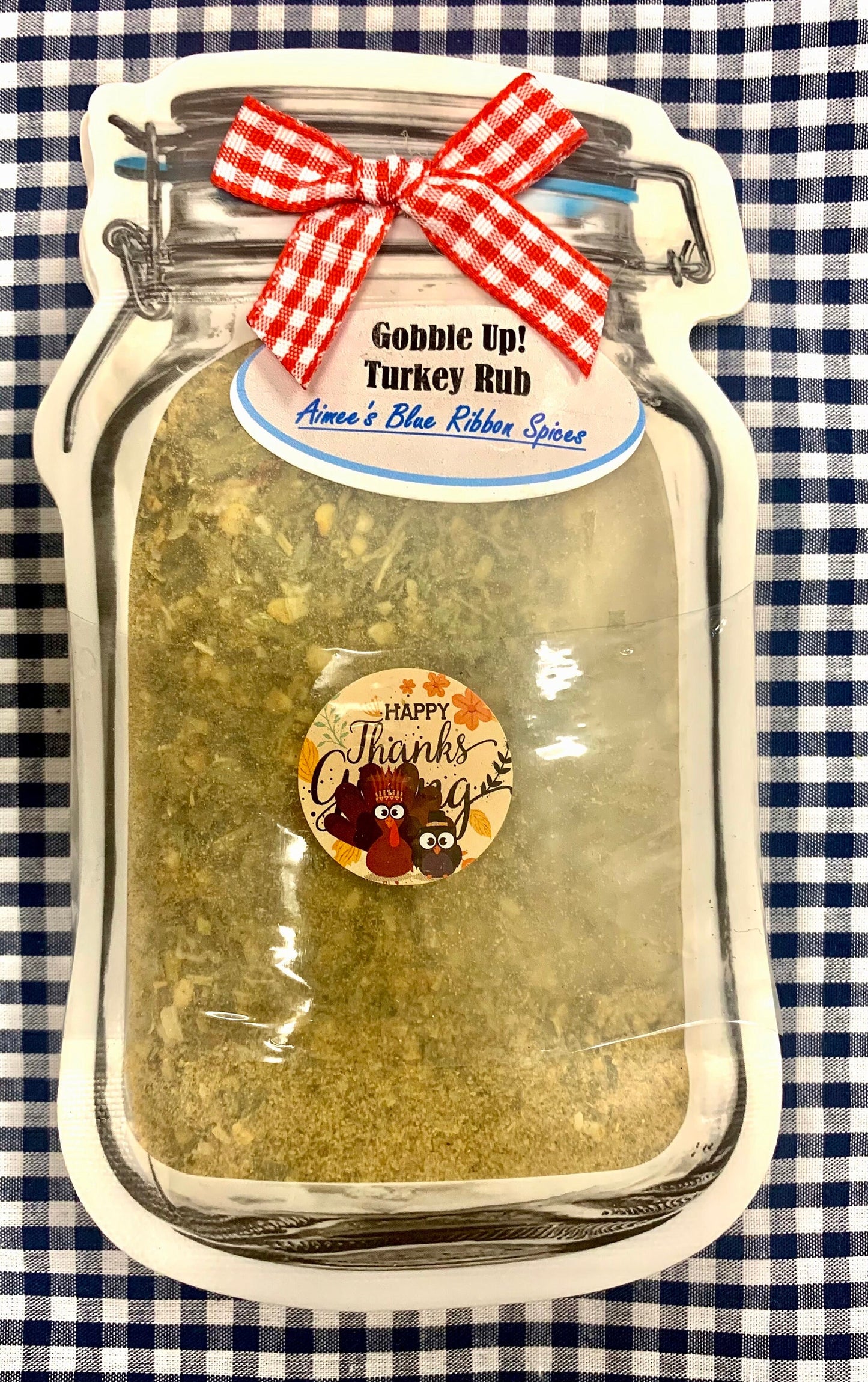 Gobble Up! Turkey Rub Spice Mix “Value Three 3 Pack Bulk Savings” Thanksgiving Feast-Gluten Free Spices-Family Size-Great on Chicken-Roasted