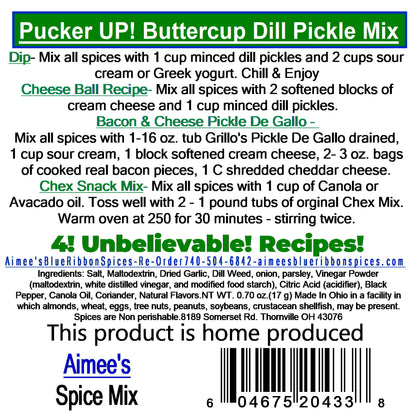 Pucker UP Butter Cup - Dill Pickle Dip