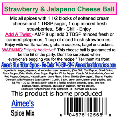 Strawberry Jalapeño Cheese Ball