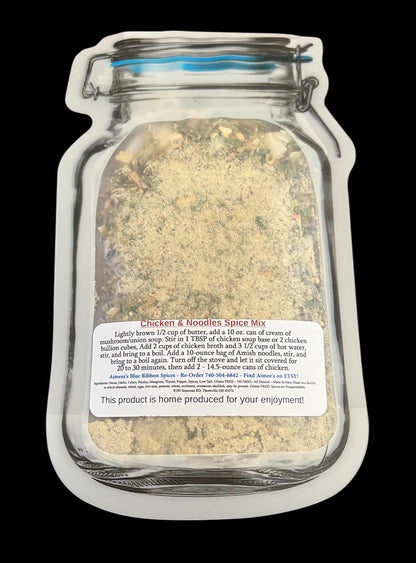 Chicken & Noodles Spice Seasoning Mixes "Value 3 Pack Bulk Savings ”Comfort Food" at it's Finest Wedding Shower Gift spices are Gluten Free