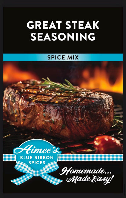 Great Steak Seasoning Spice Mix ~ Grilling- Roasted Herbs- Dry Spice Mix- Gluten Free Spices-NO Additives-FULL of Flavor! -Ribeye-Sirloin-