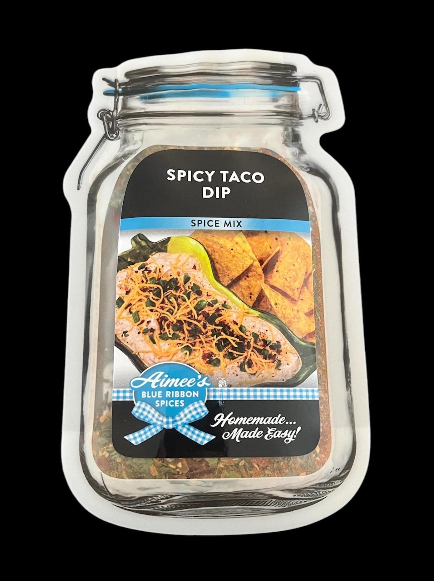 Spicy Taco Dip Spice Seasoning Mixes Value 3 Pack Bulk Savings Taco Tuesday Topping -Tortilla Chip Dip - Layered Taco Party Dip- Gluten FREE