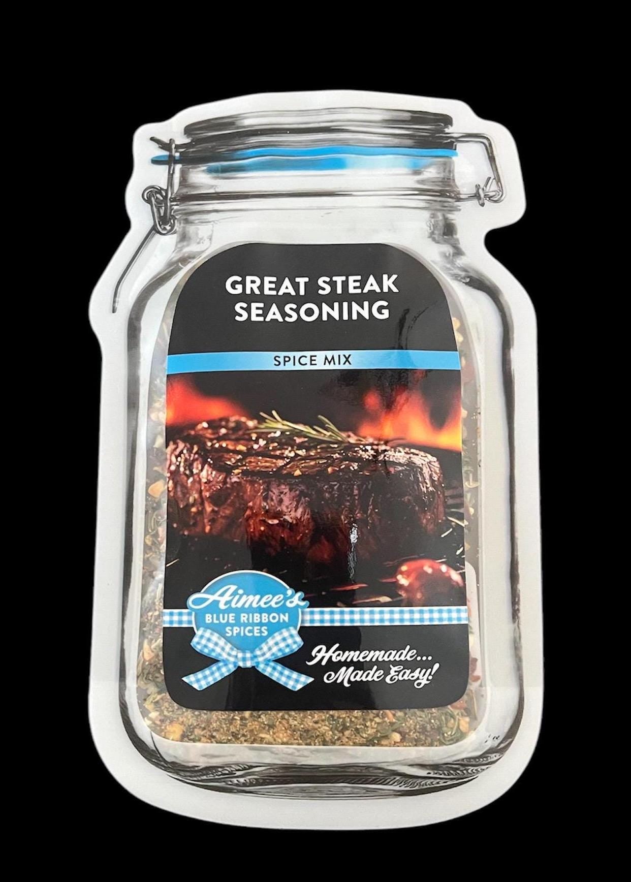 Great Steak Seasoning Spice Mix ~ Grilling- Roasted Herbs- Dry Spice Mix- Gluten Free Spices-NO Additives-FULL of Flavor! -Ribeye-Sirloin-