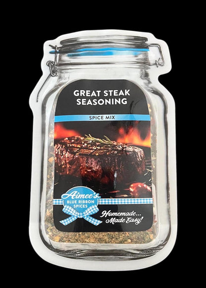 Great Steak Seasoning Spice Mix ~ Grilling- Roasted Herbs- Dry Spice Mix- Gluten Free Spices-NO Additives-FULL of Flavor! -Ribeye-Sirloin-