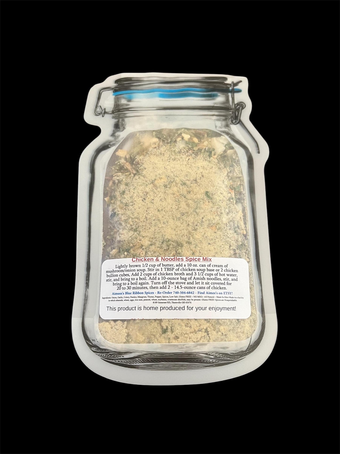 Chicken and Noodles Lynd Family Recipe** Spice Seasoning Mix