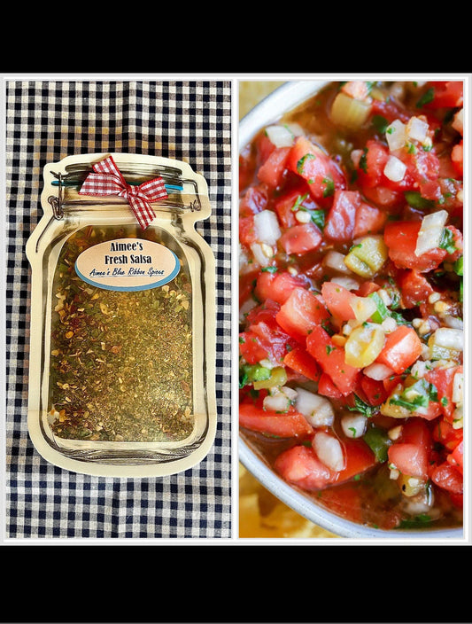 Aimee’s Fresh Salsa Spice Mix Value Three 3 Pack Bulk Savings ~Gluten FREE ~Gift Giving ~Tomatoes Cilantro ~Mexican ~Tortilla chips ~ Garden