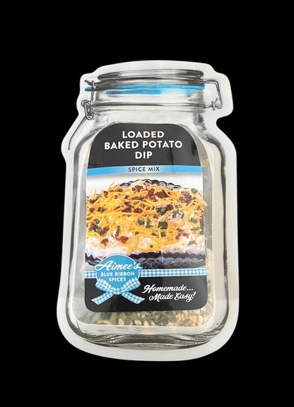 Loaded Baked Potato Dip Spice Seasoning Mixes "Value 3 Pack Bulk Savings” 3 Dip Mix Mason Jar Packets ~Bacon! ~ Spices are Gluten Free ~YUM!