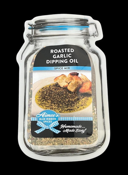 Roasted Garlic Dipping Oil or Butter Spread** Spice Seasoning Mix ~ Recipe and Seasonings ~ Garlic Bread ~ Olive Oil ~ Butter Spread
