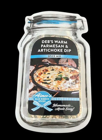 Deb’s Warm Parmesan & Artichoke Dip Spice Mixes "Value Three Pack Bulk Savings 3 Pack!" Spices are Gluten FREE~ Great Gift ~ TOP Seller
