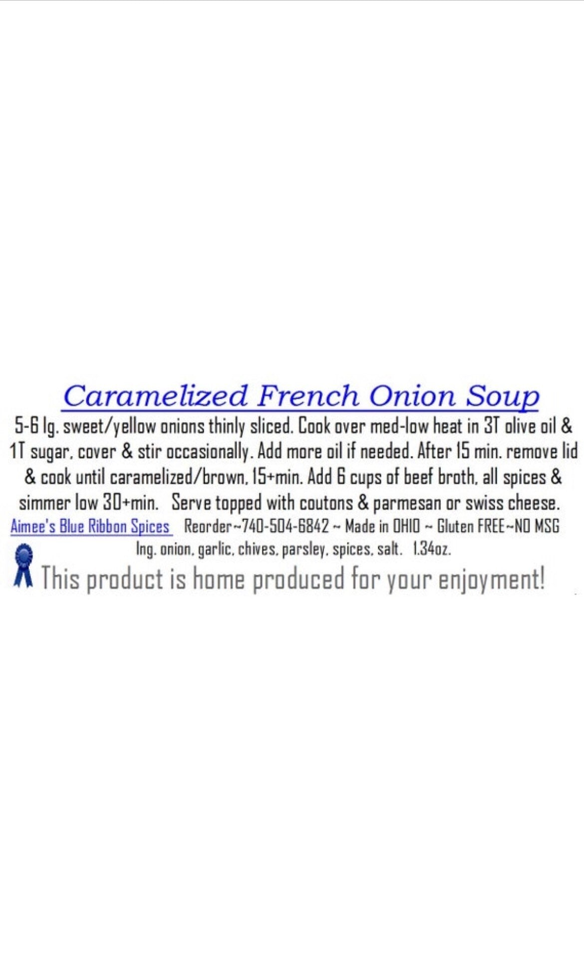 Soup Lovers 4 Pack Spice Mixes Favorites Gift Wrapped ~ 4 Packets of Jens Potato, Chipotle Chicken, Caramelized Onion, Stuffed Bell Pepper