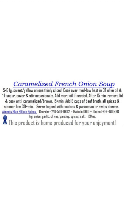 Soup Lovers 4 Pack Spice Mixes Favorites Gift Wrapped ~ 4 Packets of Jens Potato, Chipotle Chicken, Caramelized Onion, Stuffed Bell Pepper