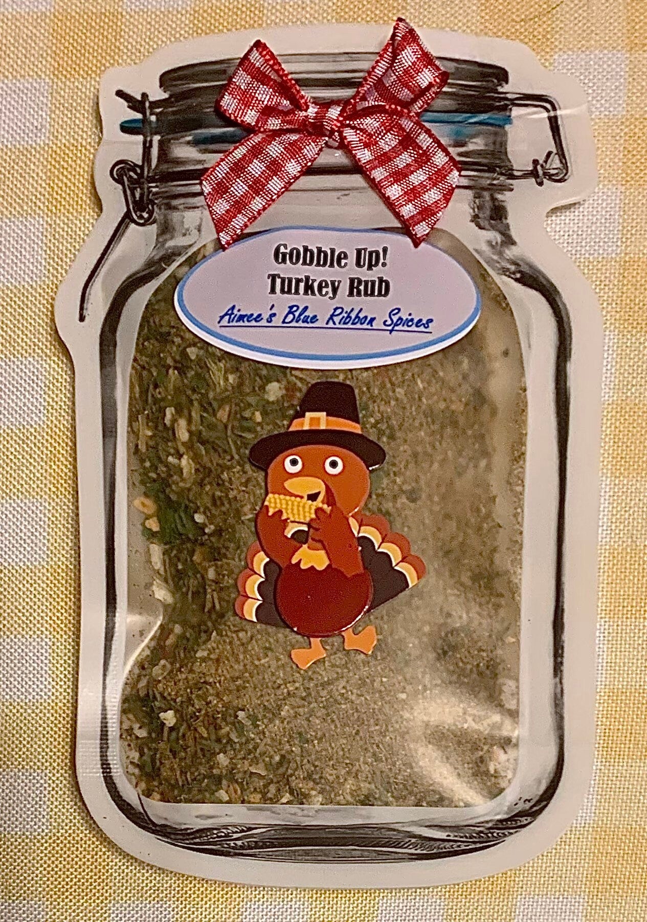 Gobble Up Turkey Rub Spice Seasoning Mix ~ Thanksgiving Meal ~ Poultry Seasonings ~ Family Meal Recipe ~Great for Gift Giving~Dry Spice Mix
