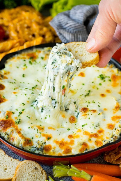 Warm Parmesan & Artichoke Dip**Spice Seasoning Mix Packet and Recipe (NO SALT) Party Favorite Appetizer- Spinach + Artichoke Dip EASY Yum