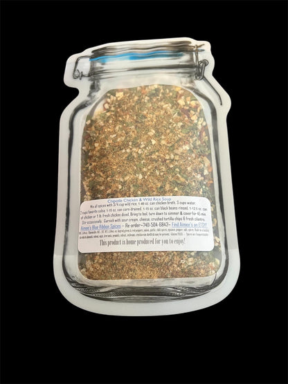 Chipotle Chicken & Wild Rice Soup NO SALT  Spice Seasoning Mix “Value 3 Pack Bulk Savings”
