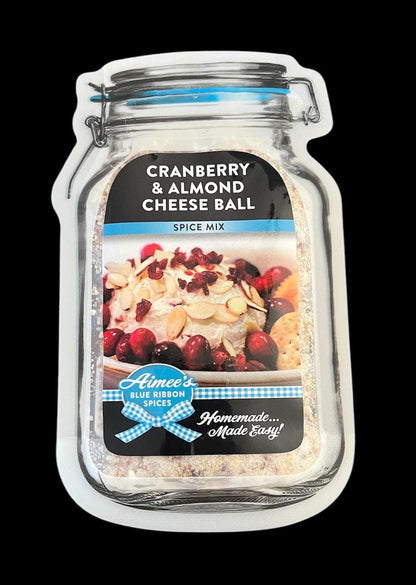 Cranberry & Almond Cheese Ball Spice Seasoning  Mix “Value 3 Pack Bulk Savings” Cream Cheese Holidays Crackers Bagel Spices are Gluten Free