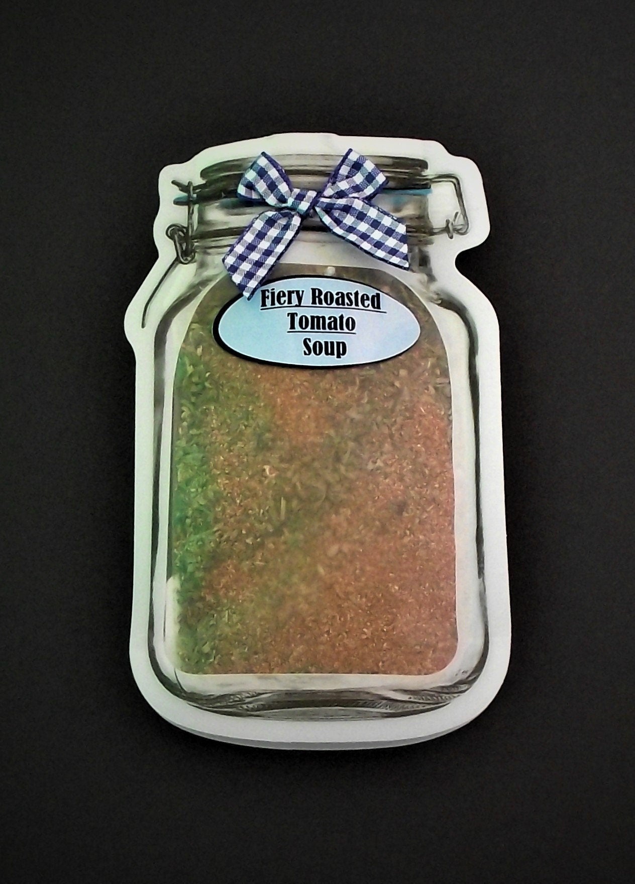 Fiery Roasted Tomato Soup* Spicy! Soup Spice Mix Roma Heirloom Beefsteak Early Girl  Parmesan Cheese Crackers Family Size Gluten Free Spices