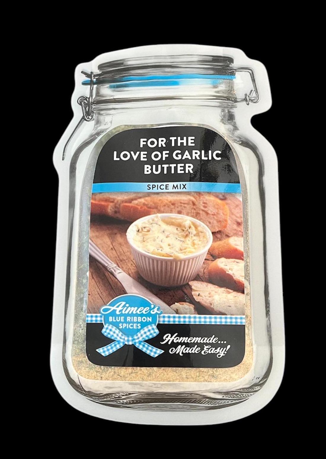 For The Love Of Garlic Butter Spice Seasoning Mix -Makes 2 Recipes - Garlic Bread - Rich Full of Flavor - EASY- Spices are Gluten Free- YUM!