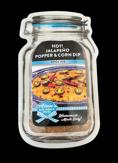 HOT! Jalapeno Popper & Corn Dip** #1 Top! Spicy Seller Spice Seasoning Mix ~Appetizer ~Crock Pot or Oven ~Very Popular ~Makes Great Gift