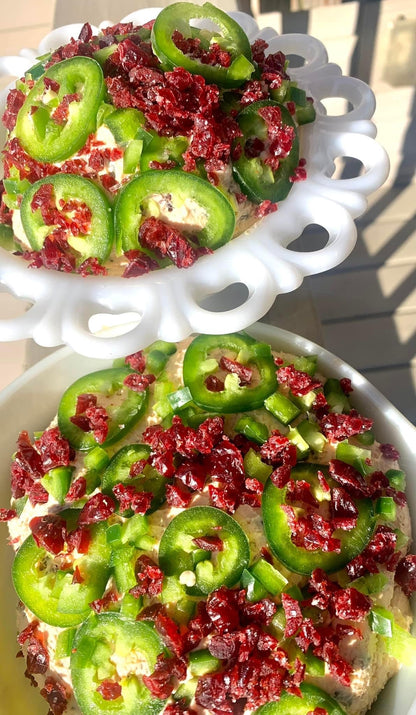 Cranberry & Jalapeno Cheese Ball ~Sweet/Heat Favorite ~VERY! Addictive ~ Spice Seasoning Mix (NO SALT) ~ Top! Selling Cheese Ball ~Appetizer