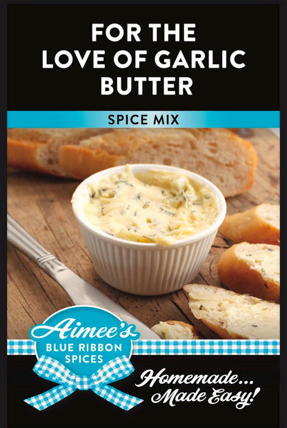 For The Love Of GARLIC Butter Spice Seasoning Mixes "Value 3 Pack Bulk Savings”~Garlic Bread ~Garlic Lovers Dream Great for Gift Giving