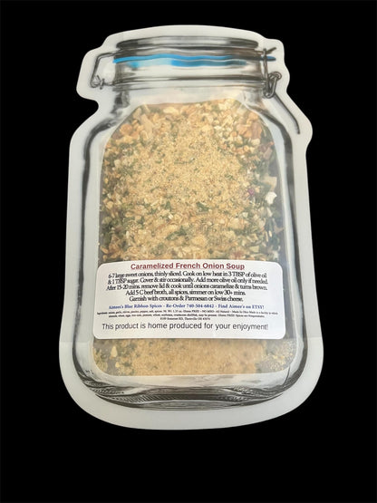 Caramelized French Onion Soup** Spice Seasoning Mix- Parmesan Cheese -Sweet Onions Soup and Sandwich- Crowd Favorite -Great for Gift Baskets