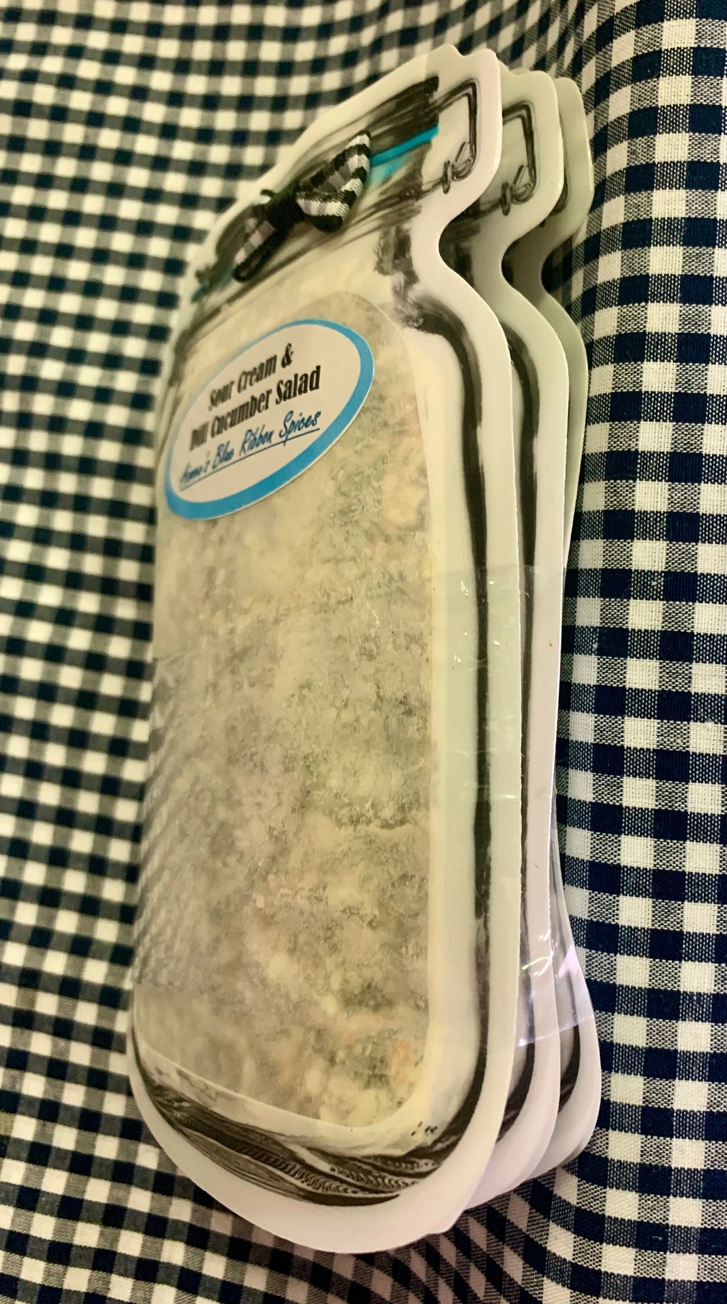 Sour Cream and Dill Cucumber Salad Spice Mix Value 3 Pack Bulk Savings- Creamy Fresh Cucumber Summer Year Around Salad -Makes a large Recipe