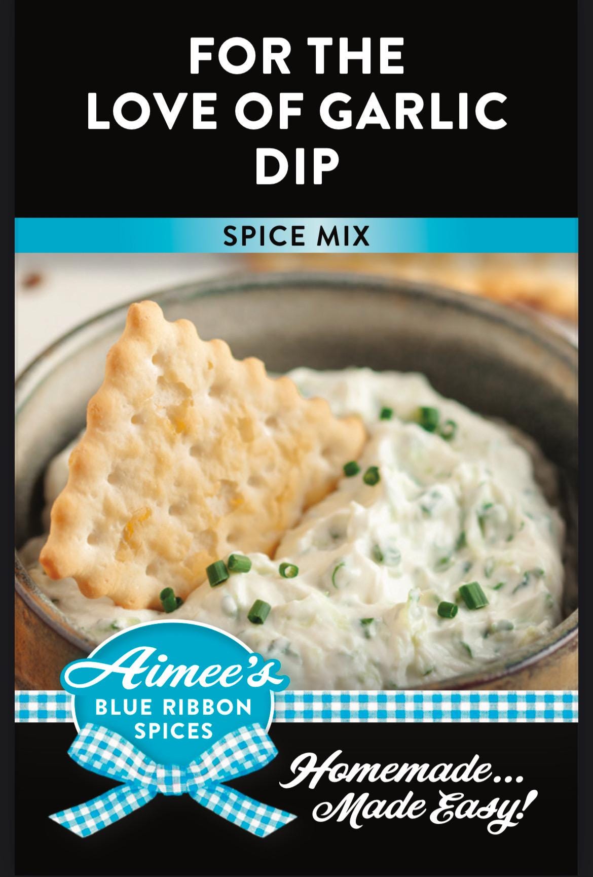 For The Love Of Garlic Dip Spice Seasoning Mix ~ Value 3 Pack Bulk Savings ~ Chip Dip ~ Garlic Lovers Dream Dip Mix ~ Party Appetizer