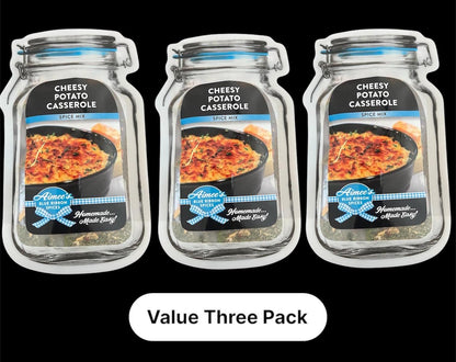 Cheesy Potato Casserole Spice Seasoning Mix “Value 3 Pack Bulk Savings” Creamy Goodness ~ Cheesy Heaven ~ Spices are Gluten Free ~Casserole
