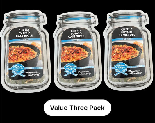 Cheesy Potato Casserole Spice Seasoning Mix “Value 3 Pack Bulk Savings” Creamy Goodness ~ Cheesy Heaven ~ Spices are Gluten Free ~Casserole